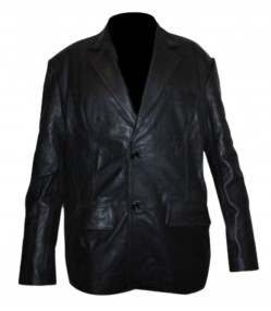 Dark Blue Kurt Russell (Eldon Perry) Black Leather Jacket